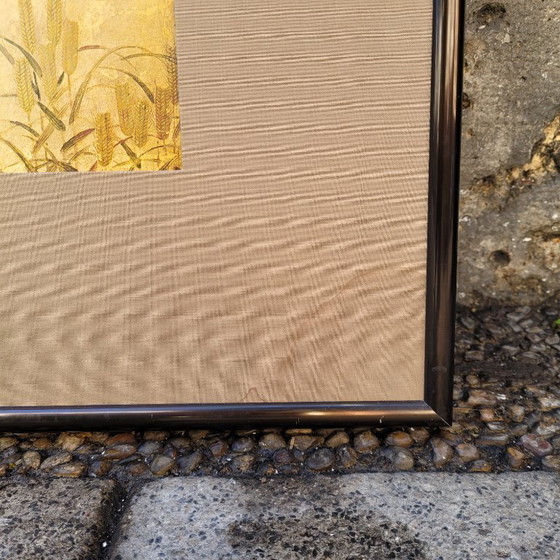 Image 1 of Afdruk op papier, fragment van “Zomer- en herfstbloemen”, Tawaraya Sōtatsu, Rimpa-school, jaren 90 - Japan