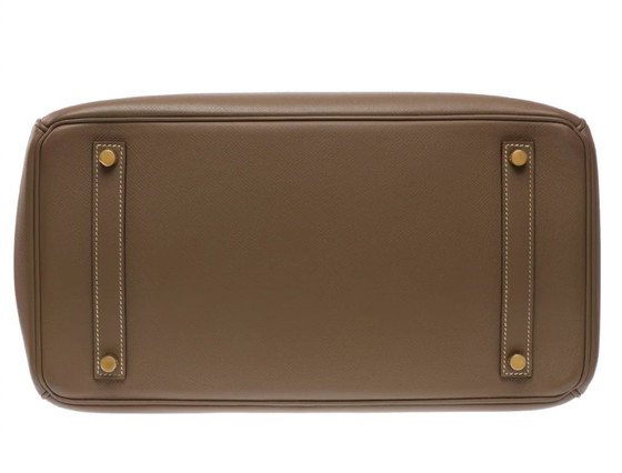 Image 1 of Sac HERMES Birkin 35 en cuero Étoupe - 103484