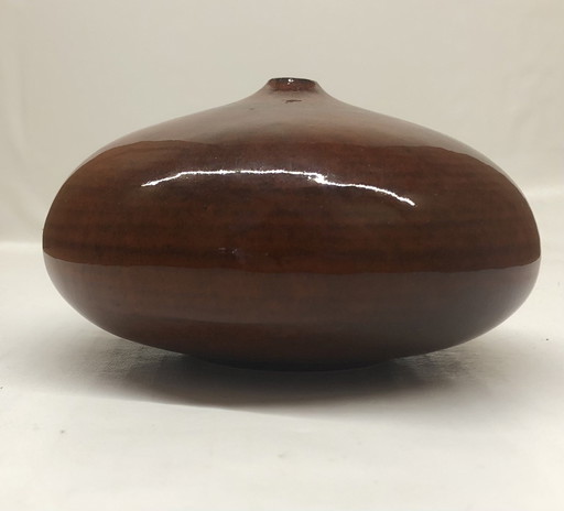 Contemporary Red Ball Vase