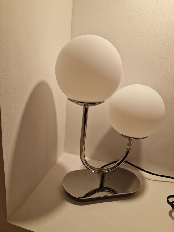 IKEA Simrishamn Table Lamp chrome / Retro Space Age New, Metal, Silver (photo 2 of 10)