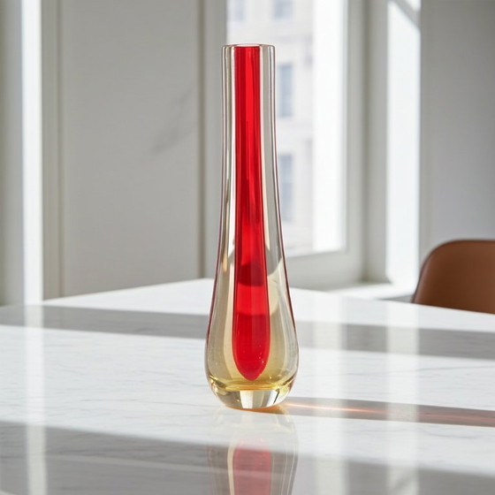 Image 1 of Vase Flavio Poli Seguso Murano, style moderne du milieu du siècle, 1960