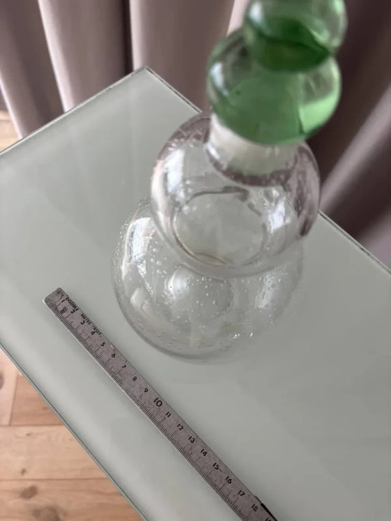 Superb Signed Blown Glass Carafe – Federico Restrepo, Glass & Decanter (photo 9 of 10)