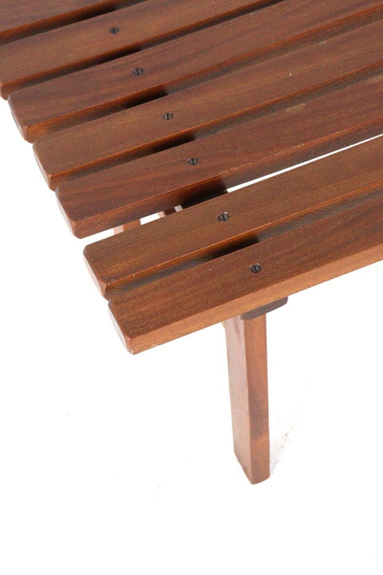 Vintage Wooden Slatted Bench 'Odijk' Midcentury – Benches (photo 5 of 15)