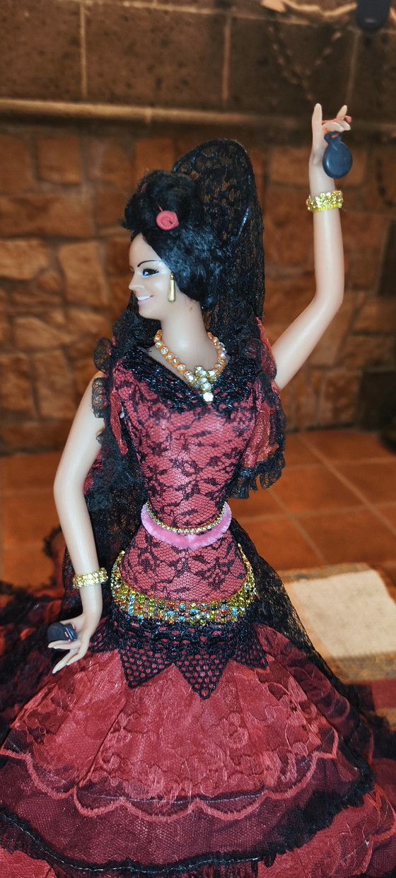 Paire de danseuses de flamenco, 48 cm, vintage espagnoles, Marin Chiclana – Objets déco, Plastic, Textile (photo 8 of 15)