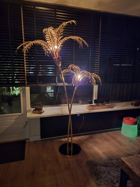Image 1 of Lampe vintage en forme de palmier style 80s/90s Maison Jansen