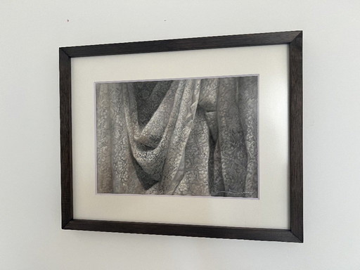 Damar Bitre – « Enaguas » (2025) Pastel sec sur papier 