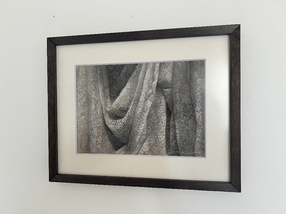 Image 1 of Damar Bitre – « Enaguas » (2025) Pastel sec sur papier 