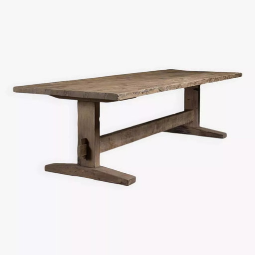 Table de Ferme Ancienne en Chêne Massif - HED