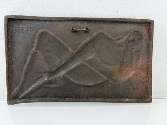 Kurt Lehmann Gusseisen Wandrelief Die Ruhende 1959 – Bildhauerei, Iron (photo 10 of 14)