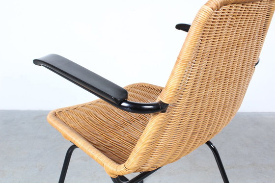 Image 1 of Rohé Noordwolde Rattan-Esszimmerstuhl mit Armlehnen