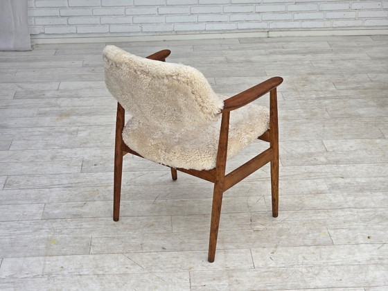 Image 1 of 1960s, Danish design by Erik Kirkegaard, model 43, genuine sheepskin.