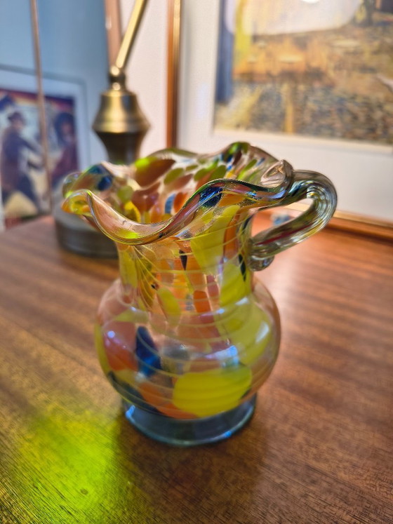 Image 1 of Murano Italy style art glass vase