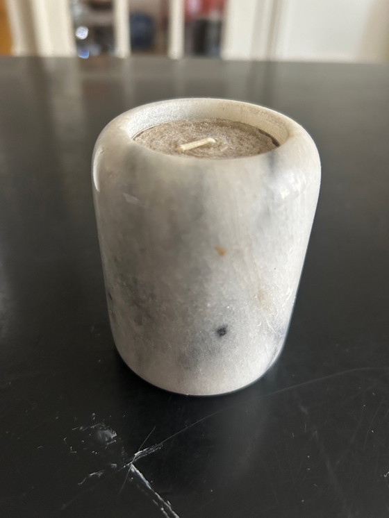 Image 1 of par de candelabros de mármol 