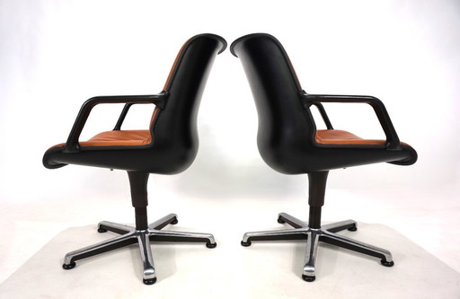 Set di due sedie da ufficio Fröscher di Burkhard Vogtherr, 1970