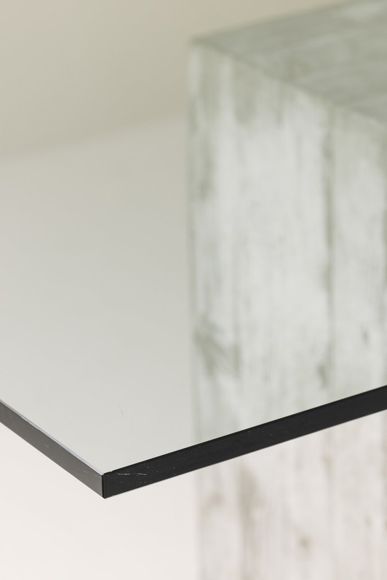 Image 1 of Very Rare Concrete and Glass Dining Table by Saporiti, Italy 1960s