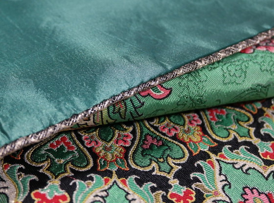 Image 1 of Orient Handgemachte Tischdecke Sehr Fein Gefertigt aus Seidenfäden 100 x 100 cm