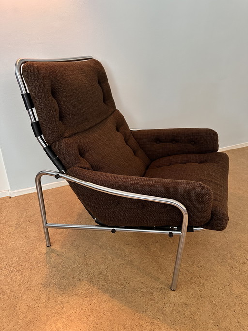 Fauteuil original Martin Visser - modèle SZ09 'Nagoya' - icône de design marron