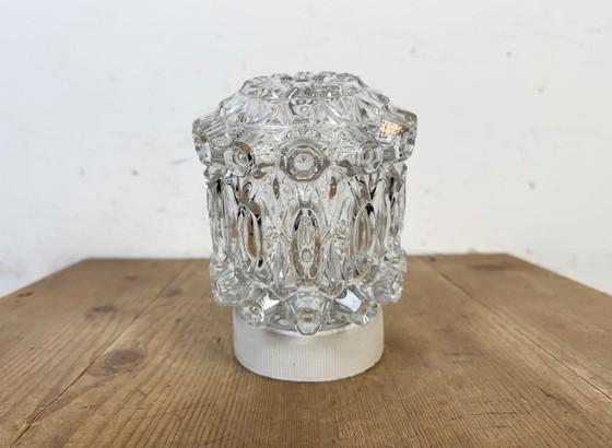 Image 1 of Applique murale vintage en porcelaine blanche, années 1970