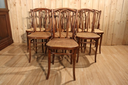 Series x8 bistro chairs no. 56 by Thonet 1904