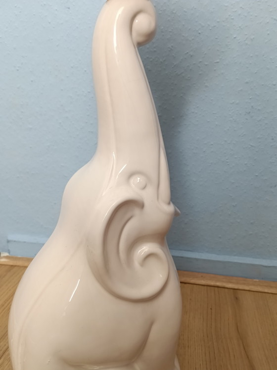 Lampada da tavolo vintage in ceramica a forma di elefante anni '80 – Lampade da tavolo, Glass (photo 4 of 7)