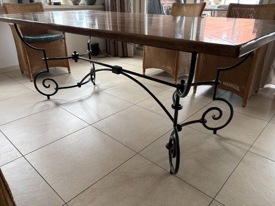 Image 1 of grote eettafel met 6 stoelen