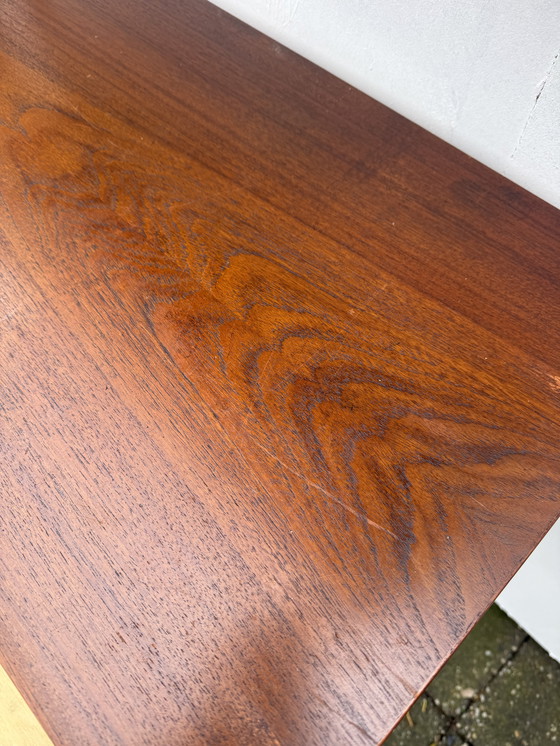 Image 1 of Kai Kristiansen Teakholz-Schreibtisch-Wandregal-Set aus den 1960er Jahren