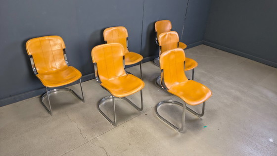 Image 1 of Vintage eetkamerstoelen van Cidue, set van 6, jaren 70