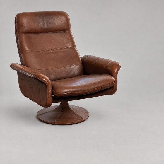 de Sede DS 50 Armchairs 4 pieces – Iron, Leather (photo 3 of 5)