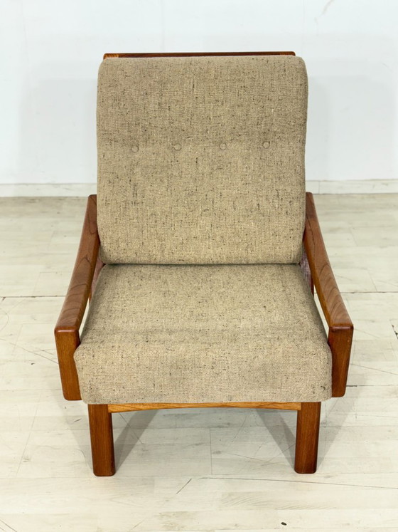 Fauteuil design danois milieu du siècle / Fauteuil en teck / Fauteuil années 1960 / Fauteuil danois en teck / (photo 3 of 9)