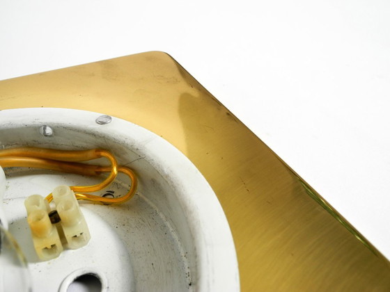 Image 1 of Twee koperen wandlampen uit de jaren 70 van Rolf Krüger voor Heinz Neuhaus Leuchten