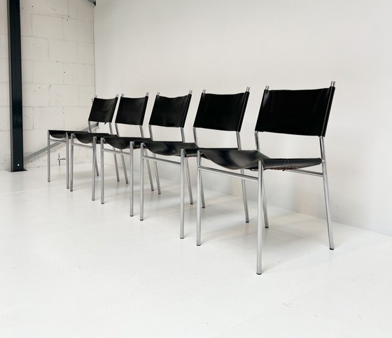Image 1 of Set van 5 SE06 stoelen van Martin Visser voor ’t Spectrum, 1960's