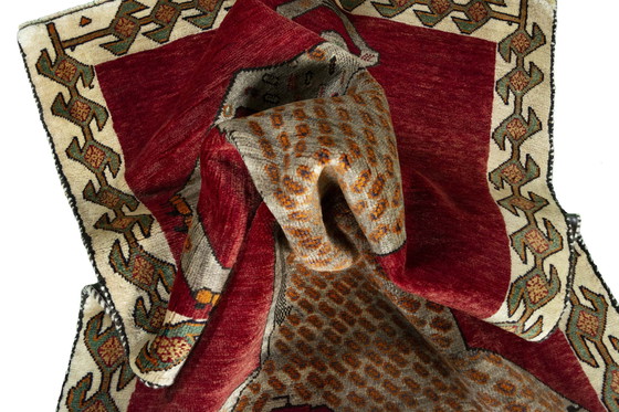 Image 1 of Handgeknüpfter Gabbeh - Nomaden-Teppich - 155 x 100 cm - Tiger