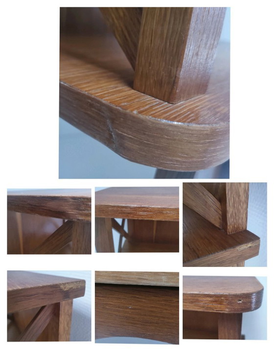Image 1 of Comodino vintage in legno con traverse
