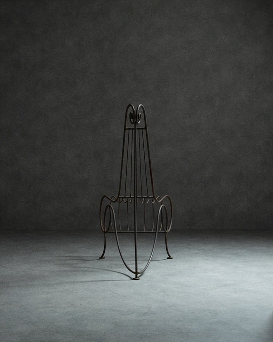 Image 1 of sedia e tavolo Spine nello stile di André Dubreuil.