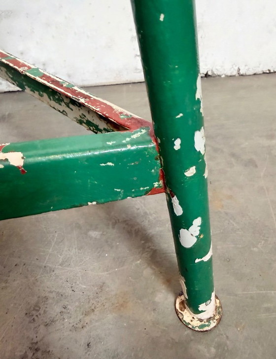 Image 1 of Sgabello da officina industriale verde, anni '60