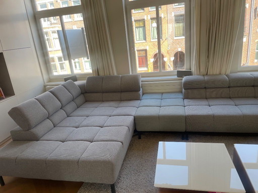 Montèl paisaje gris + verde menta (hocker)