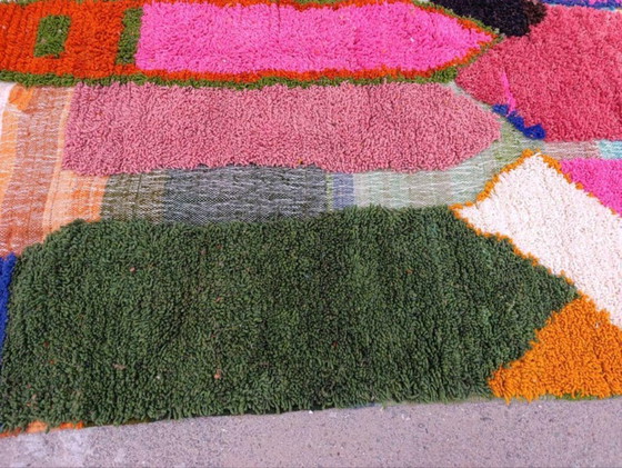 Image 1 of Mehrfarbige Berber-Tapis aus Leinen, 300 x 200 cm