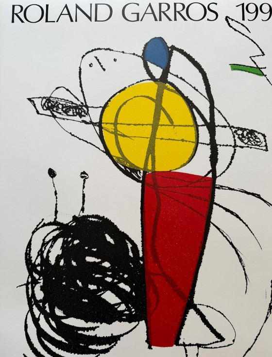 Joan Miró, Roland Garros, 1991, Vintage poster, gedrukt in Frankrijk – Paper (photo 6 of 6)