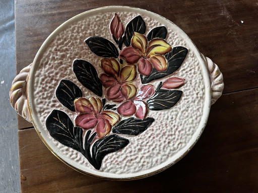 Large Vallauris Ceramist VTF 38 / 32 cm Bowl / Pocket Scoop