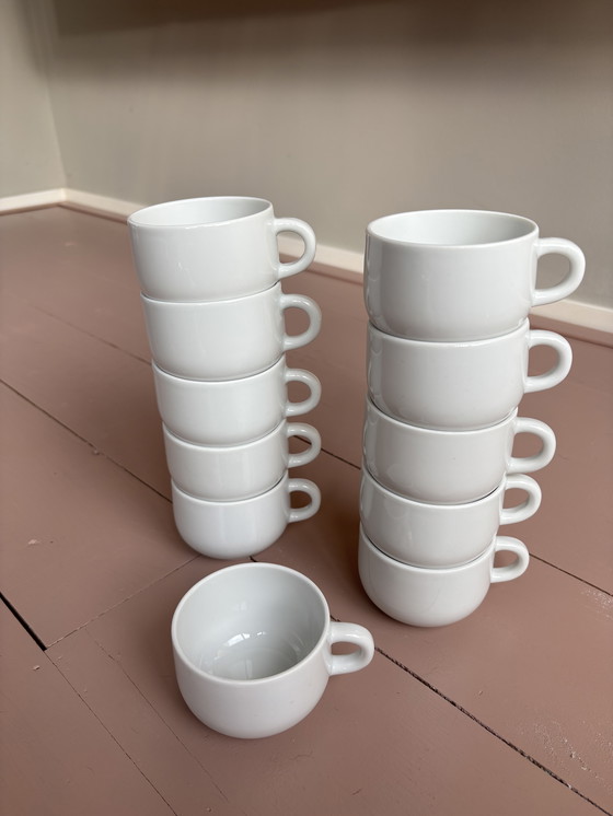 Image 1 of 10x IKEA 'Rondo' cup and saucer