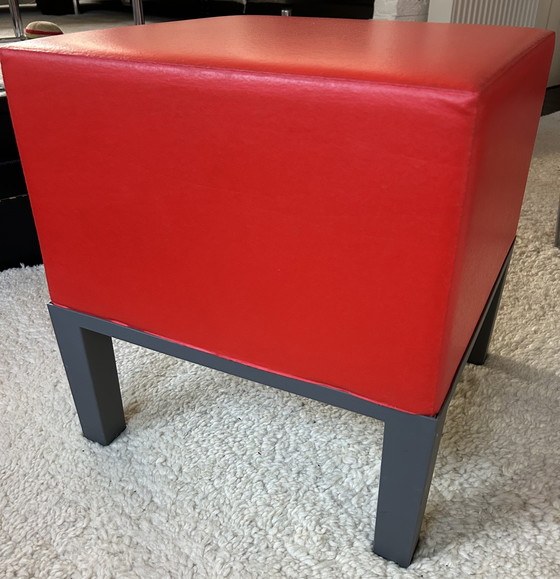 Image 1 of Quinze en Milan Primary Pouf rood