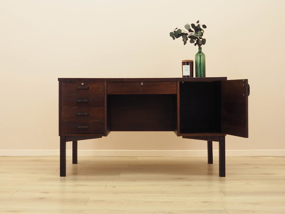 Image 1 of Schreibtisch aus Eiche, dänisches Design, 1970er Jahre, hergestellt in Dänemark