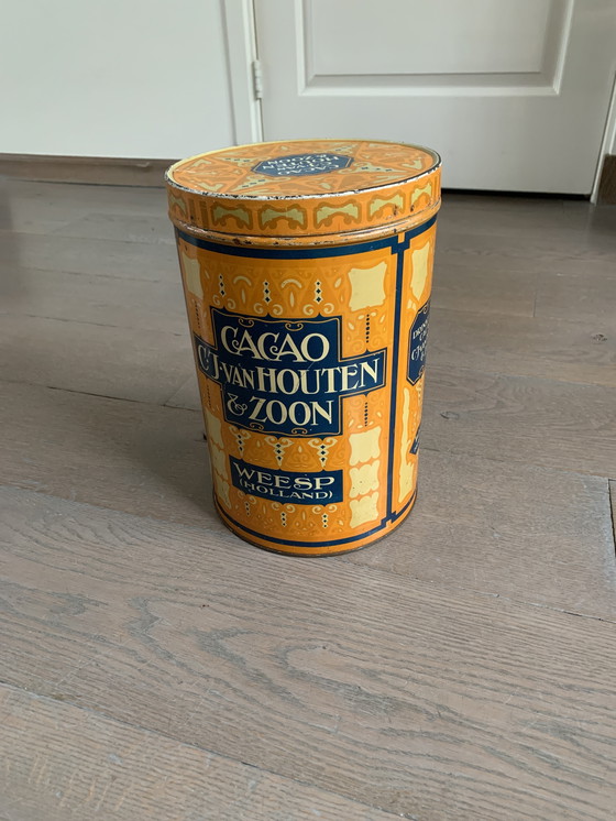 Image 1 of Vintage cacaoblik.
