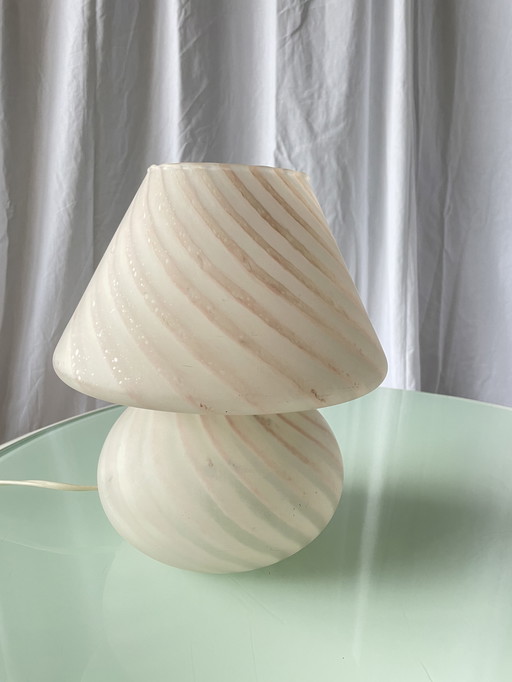 Lampe champignon Murano swirl 1970