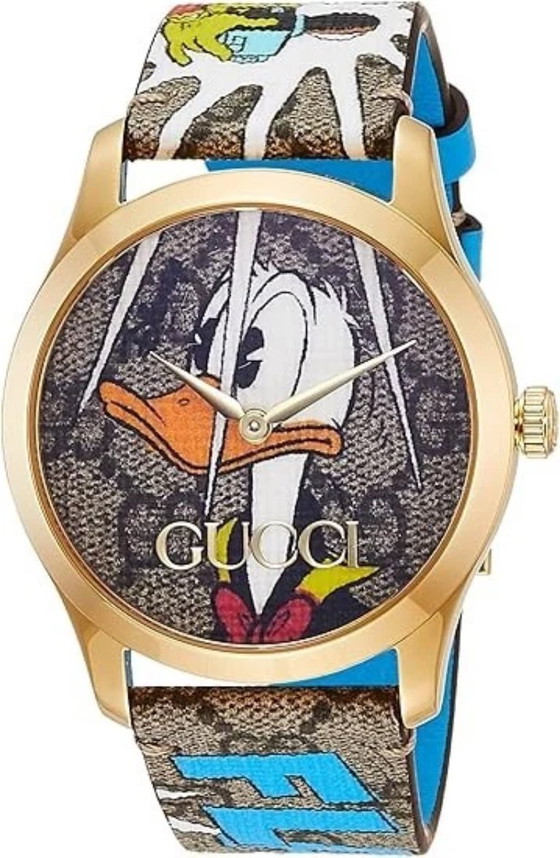 Image 1 of Orologio unisex Gucci G-Timeless YA1264167 Paperino PVD oro 38 mm