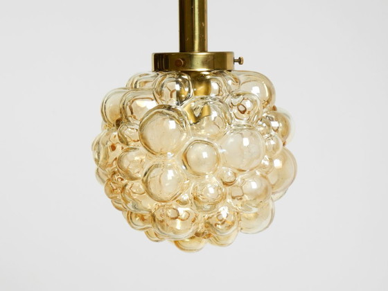 Image 1 of Beautiful original glass bubble pendant lamp from the 1960s | Manufactured by Limburg | Designed by Helena Tynell