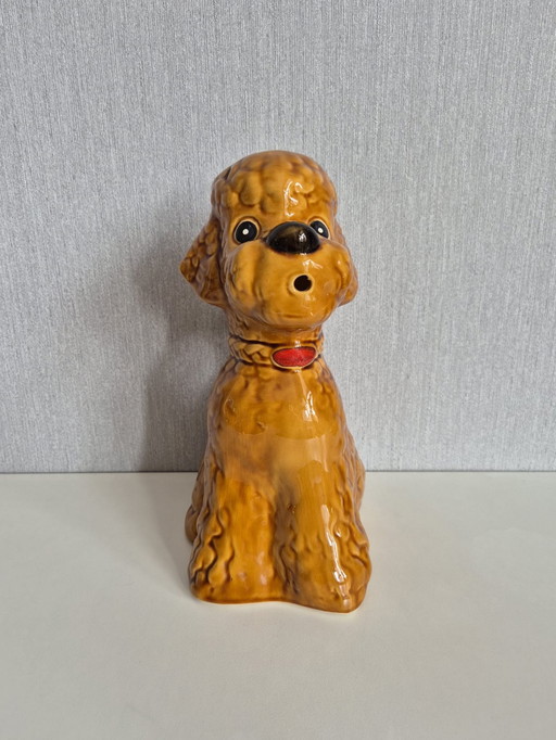 Ceramic poodle decanter