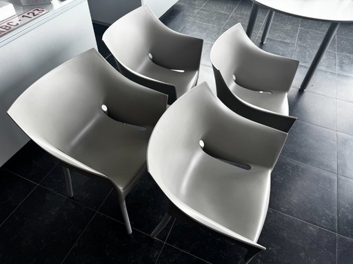 4 x Dr NO - Starck for Kartell - grijs