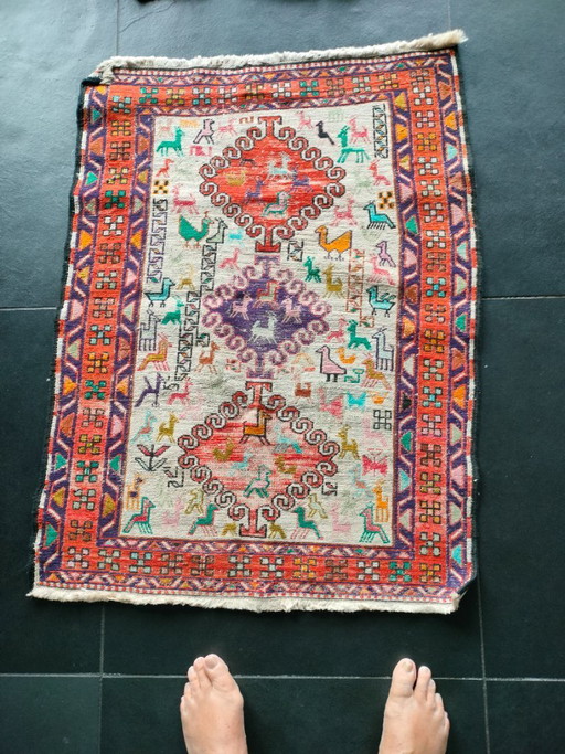 Silk carpet 96x73 cm