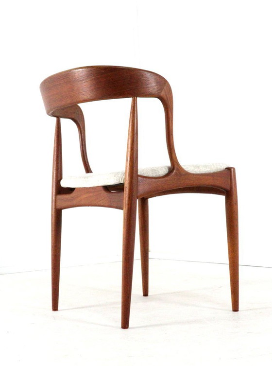 Image 1 of Set 10 Johannes Andersen voor Uldum mobelfabrik stoelen vintage 